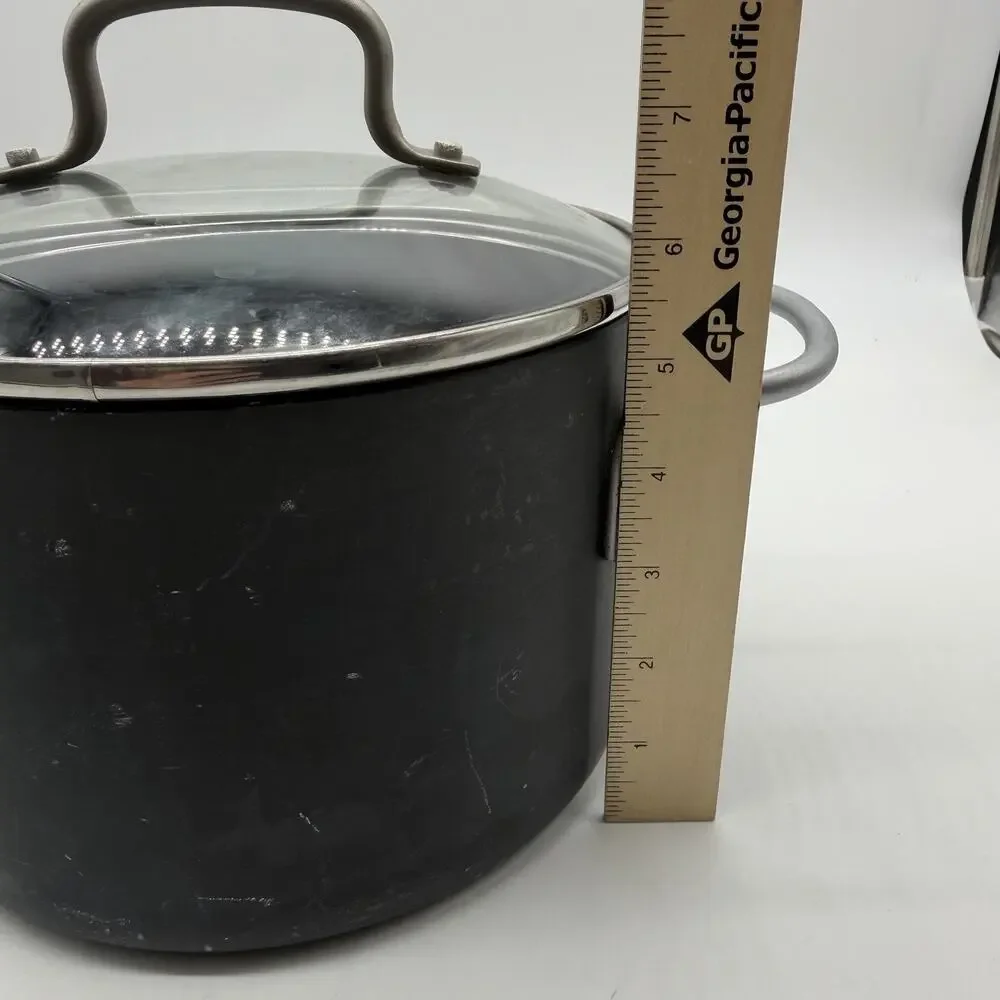 Calphalon 4 1/2-Qt Hard-Anodized Aluminum Stockpot #8704-1/2 w/Lid